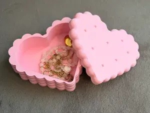 Cute Heart Cookie Jewelry Storage Box