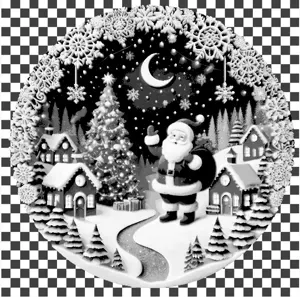 Weihnachtsdekoration Fensterbild 2
