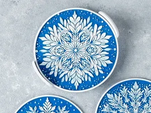 Snowflake Coasters
