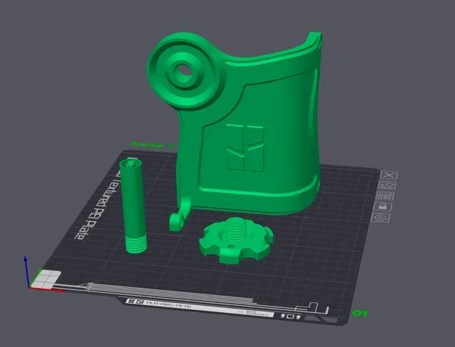 Bambu Labs X1 Carbon / P1S Side Mount Spool Holder — Фото 4 из 12