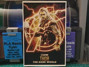 Thor: The Dark World Movie Poster - Hueforge Art