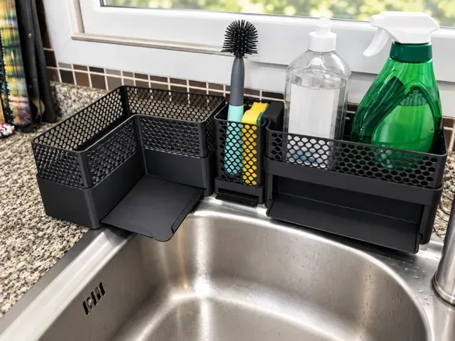 Self-Draining Sink Caddy–Detergent,Sponge, Cutlery — Фото 2 из 17
