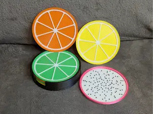 Citrus Fruit - 3D Stackable Coaster Set