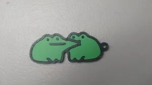 Flork Frogs Kissing keychain
