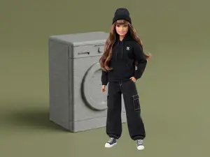 Mini Washing Machine – Dollhouse Appliance