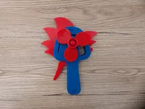 Saiyan Squeeze Fan - Swappable Hair Edition