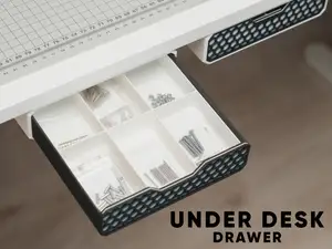 Modular Under-Desk Drawers: Hex & Kumiko Edition