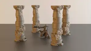 Ruined stone pillar #4 - wargaming terrain