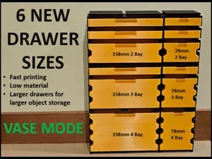 New Drawer Sizes Fast-Printing Modular Drawer Syst