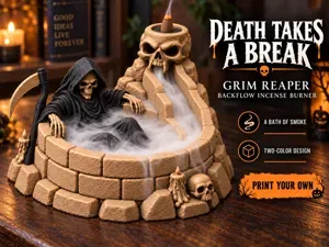 Grim Reaper Backflow Incense Burner Halloween
