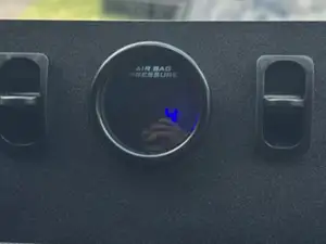 Air suspension control panel