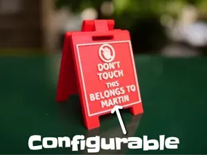 Floor stand "Don't touch"