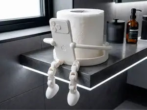 Toilet Paper Holder - Articulated & Fun + Iphone