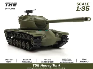 T58 Heavy Tank | 1:35 Scale | Workable Tracks