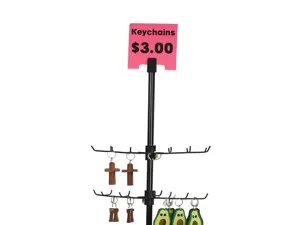 Keychain Stand Pole Price Tag