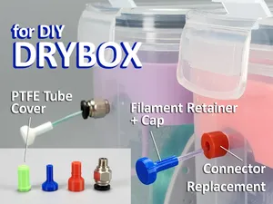 DIY Drybox (Connector, Cap, Filament Retainer)