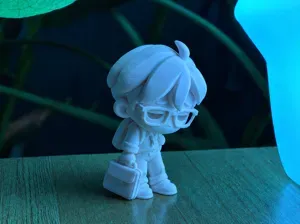 Tired Office Guy - chibi desk buddy