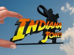 Indiana Jones Logo Schild