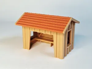 H0 1:87 contemporary bus stop