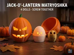 Jack-o-Lantern Matryoshka