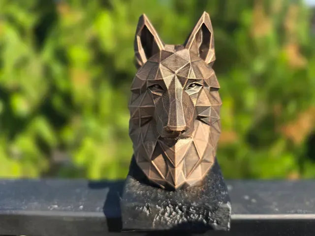 GERMAN SHEPHERD LOW POLY BUST — Фото 3 из 11