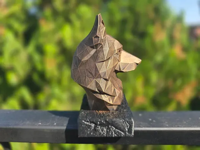 GERMAN SHEPHERD LOW POLY BUST — Фото 6 из 11