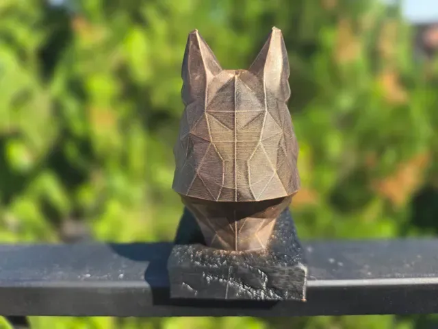 GERMAN SHEPHERD LOW POLY BUST — Фото 8 из 11
