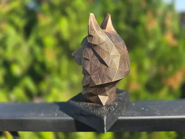 GERMAN SHEPHERD LOW POLY BUST — Фото 9 из 11
