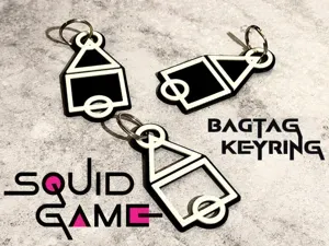 Squid Game 2 Keychain & Bag Tag – Survival Swag!