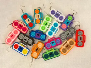 Mini Cassette Player Earrings