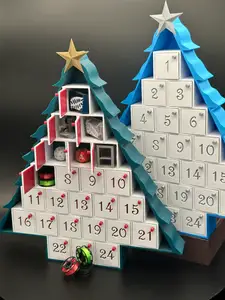 Christmas Tree Advent Calendar print-in-place door