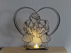 Mother’s Love Line Art Heart Decor