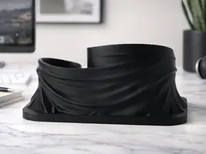 Sculptural Draped Organizer - Modern Minimal Decor