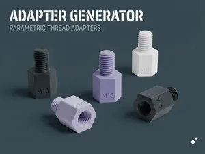 Parametric Thread Adapter (Male/Female/Mixed)