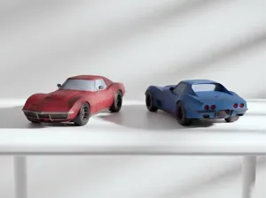 Corvette C2 Sting Ray Sports Car Model