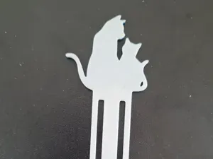 Cute Dog and Cat Bookmark 3D Printing
