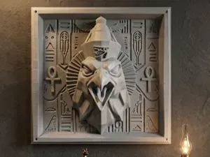 Egyptian Horus 3D Wall Sculpture