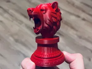 Bear head table stand