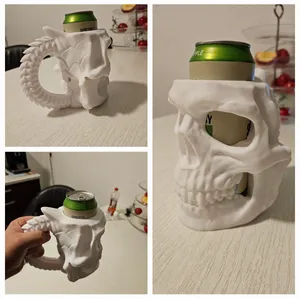Gothic  Vampire Skull Can Holder