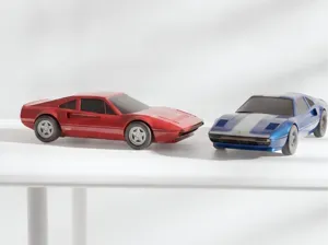 Ferrari 308 Sports Car Model 3D Printable