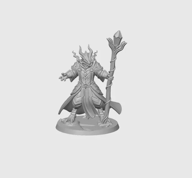 Sorcerer Dragonborn Male D&D Miniature (45mm) — Фото 7 из 10