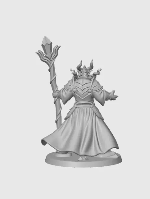 Sorcerer Dragonborn Male D&D Miniature (45mm) — Фото 10 из 10