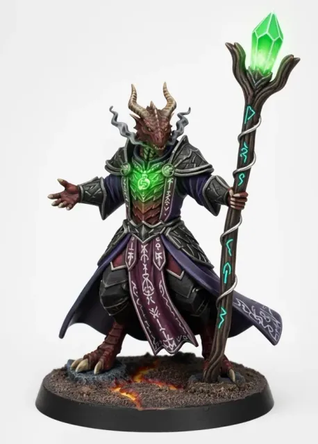 Sorcerer Dragonborn Male D&D Miniature (45mm) — Фото 2 из 10