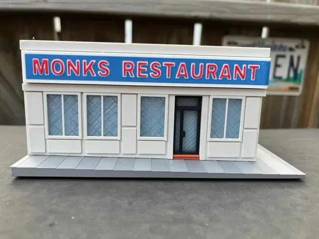 HO Train Scale Monks Diner from Seinfeld — Фото 6 из 6