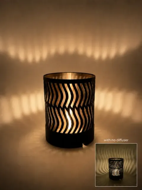 Wave Glow Tealight & LED Lamp – With Diffuser — Фото 2 из 9