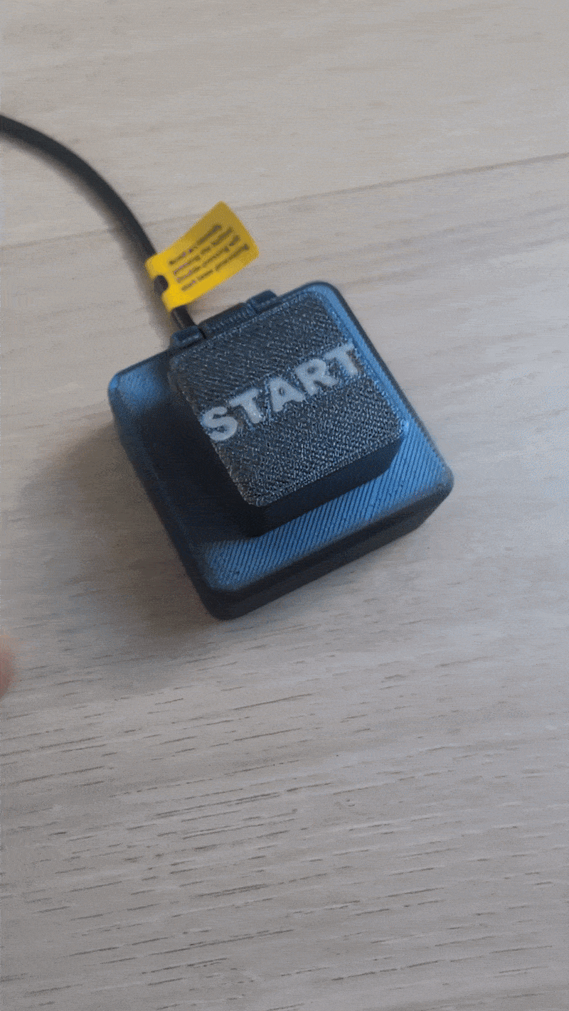 Start button Xtool F1 : HyperStart