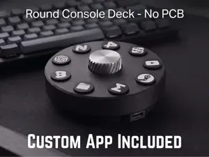 Round Console Deck - No PCB Macro Pad