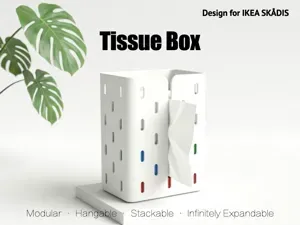 IKEA SKADIS Pegboard style Tissue Holder
