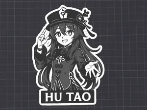 Hu tao keychain