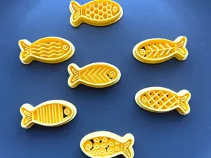 Fish Polymer Clay Cutter Set Pins Charms Keychains